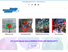 Tablet Screenshot of amazingballoons.nl