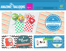 Tablet Screenshot of amazingballoons.co.uk